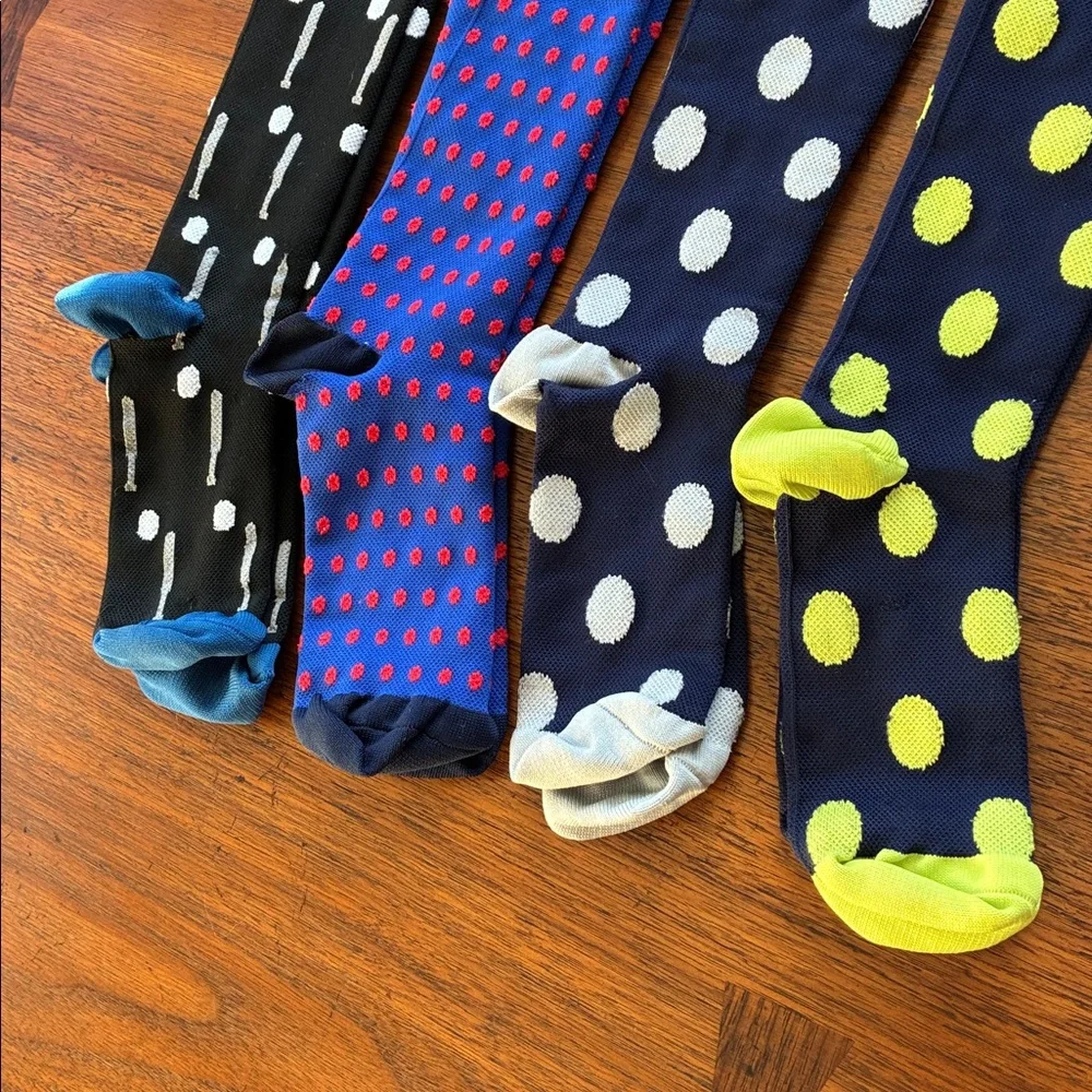 (4 pair) Compression Socks Small Navy - Picture 2 of 10